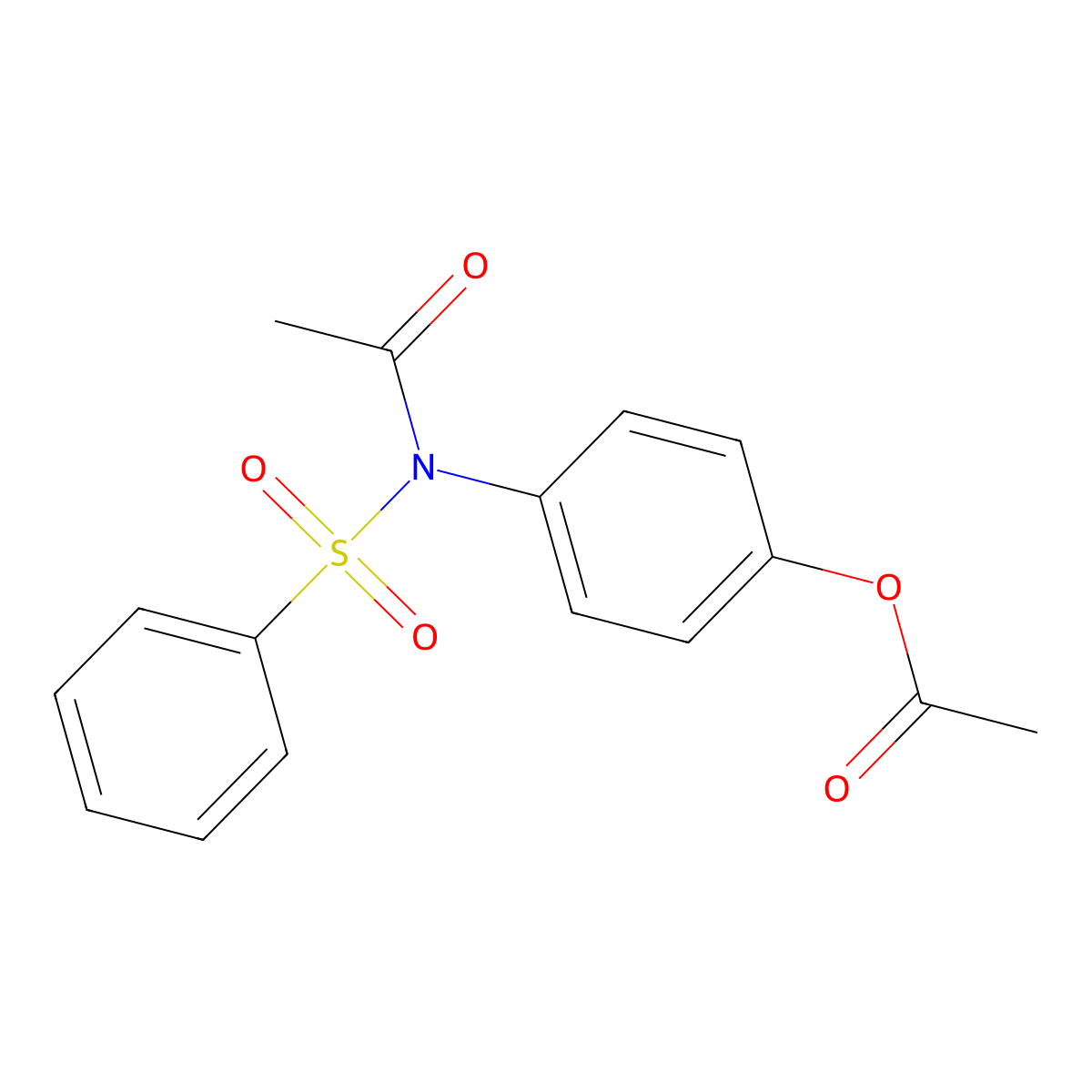 4-[Acetyl(phenylsulfonyl)amino]phenyl acetate molecular structure, CAS 303227-62-5