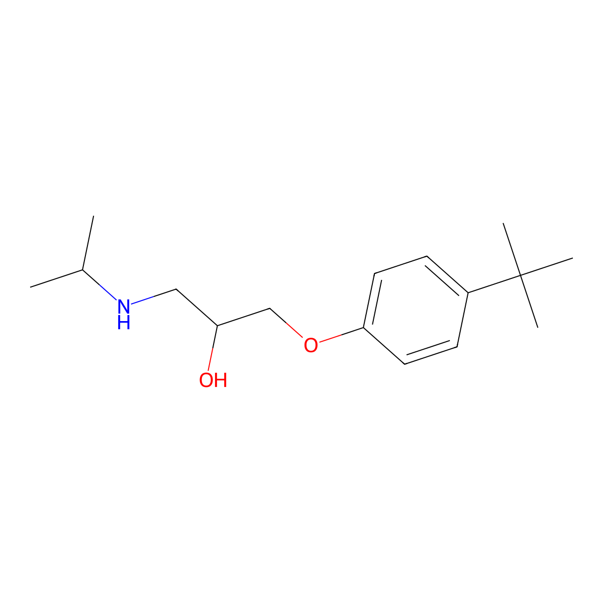 1-(4-Tert-butylphenoxy)-3-[(propan-2-yl)amino]propan-2-ol molecular structure, CAS 303228-27-5