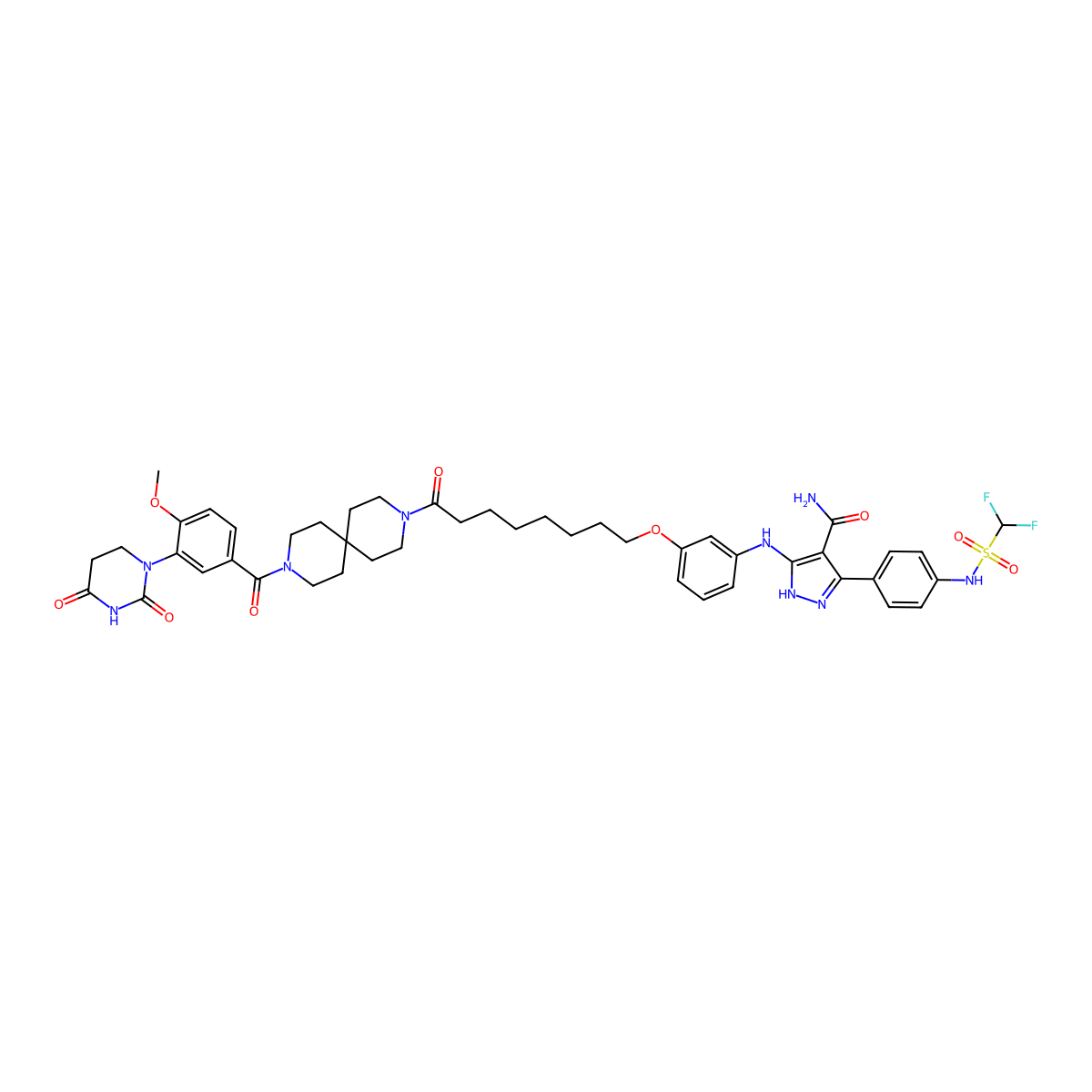 PROTAC MLKL Degrader-1 molecular structure, CAS 3032600-90-8