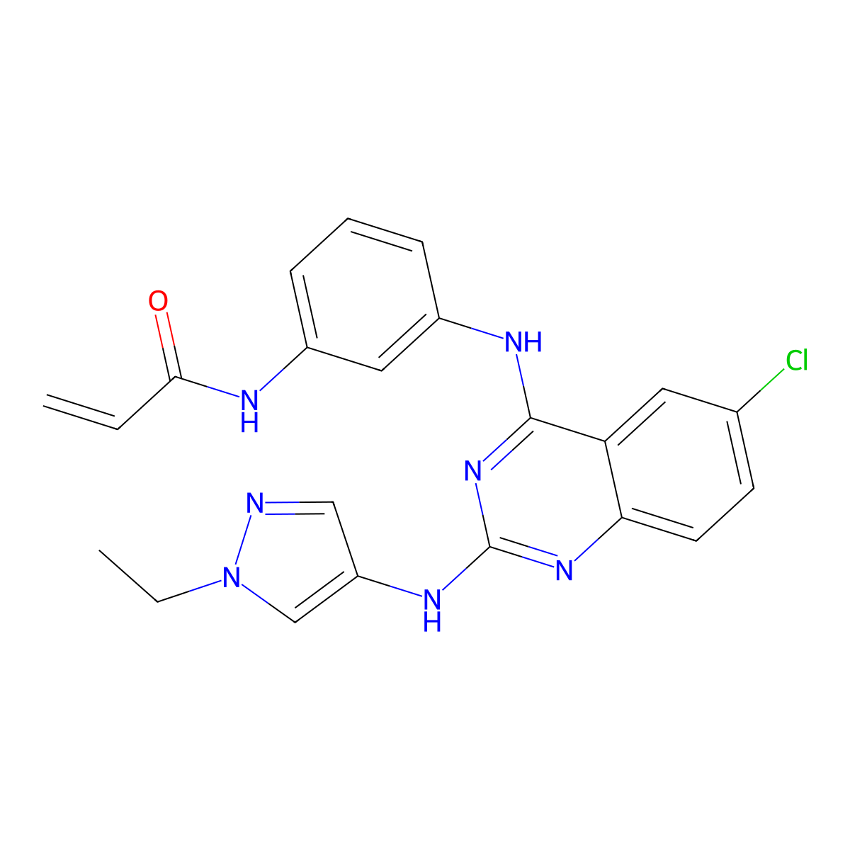 Egfr T790M/L858R/ack1-IN-1 molecular structure, CAS 3032642-29-5