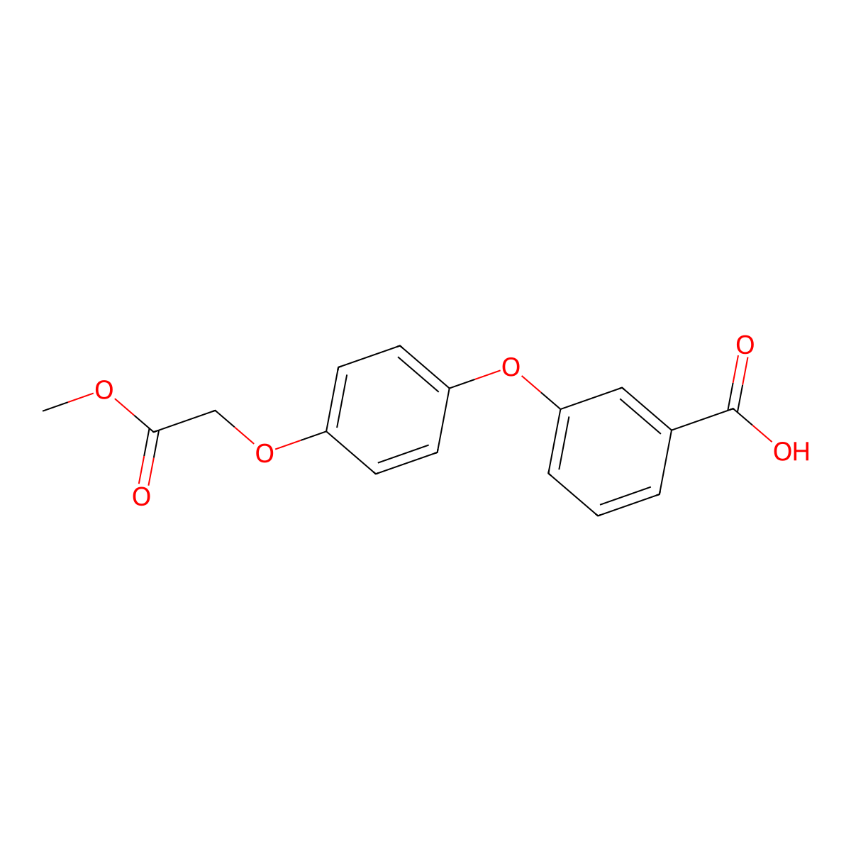 3-(4-(2-Methoxy-2-oxoethoxy)phenoxy)benZoic acid molecular structure, CAS 3032784-80-5