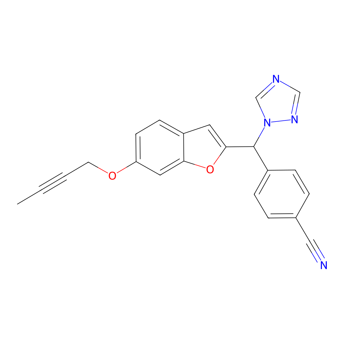 Nonsteroidal aromatase inhibitor 1 molecular structure, CAS 3033282-93-5
