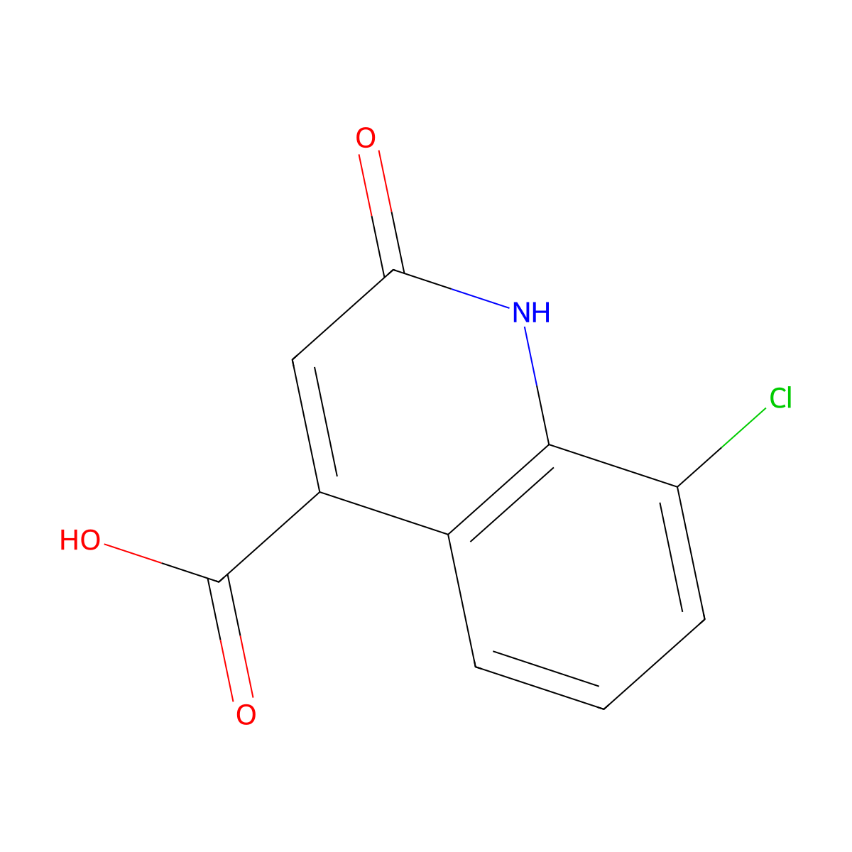 8-Chloro-2-hydroxyquinoline-4-carboxylic acid molecular structure, CAS 30333-56-3