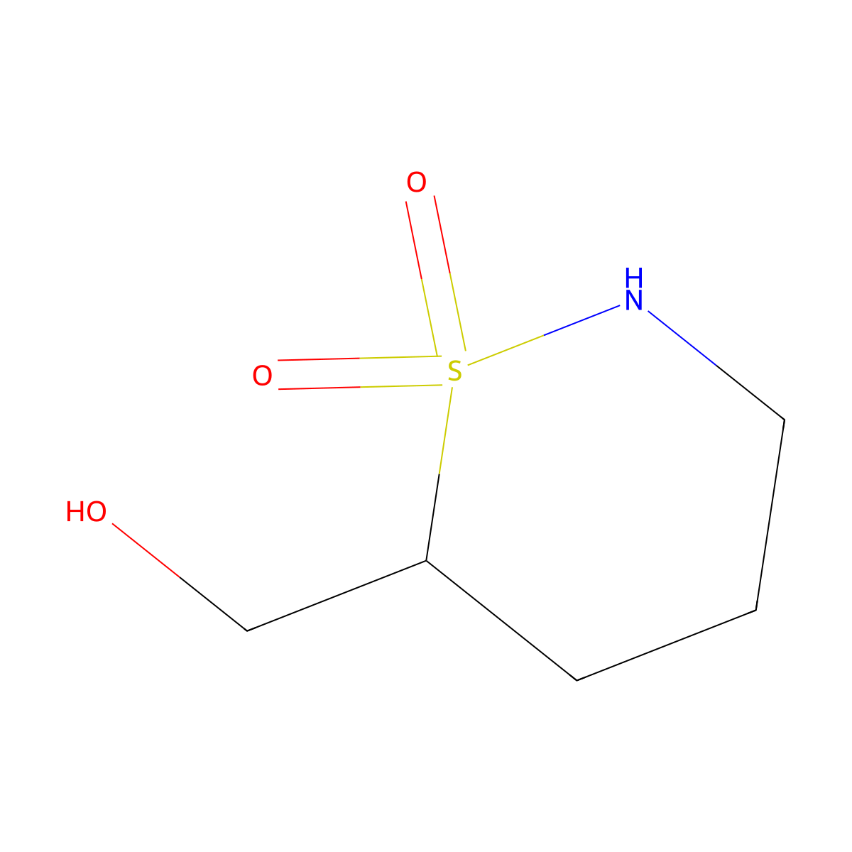 (1,1-Dioxothiazinan-6-yl)methanol molecular structure, CAS 3033390-84-7