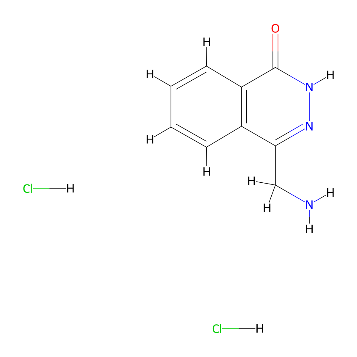 4-(Aminomethyl)-1,2-dihydrophthalazin-1-one dihydrochloride molecular structure, CAS 3033410-79-3