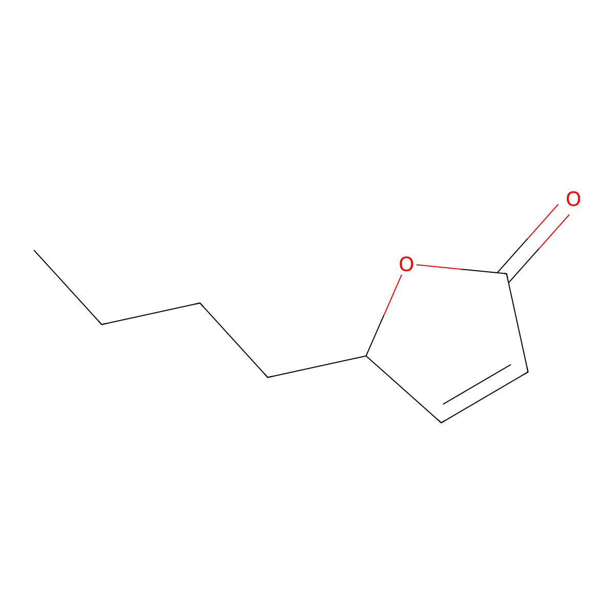 5-Butylfuran-2(5H)-one molecular structure, CAS 30336-14-2