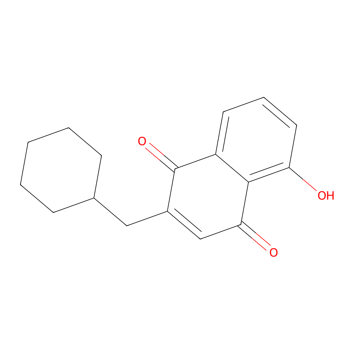 2-(Cyclohexylmethyl)-plumbagin molecular structure, CAS 3033734-59-4