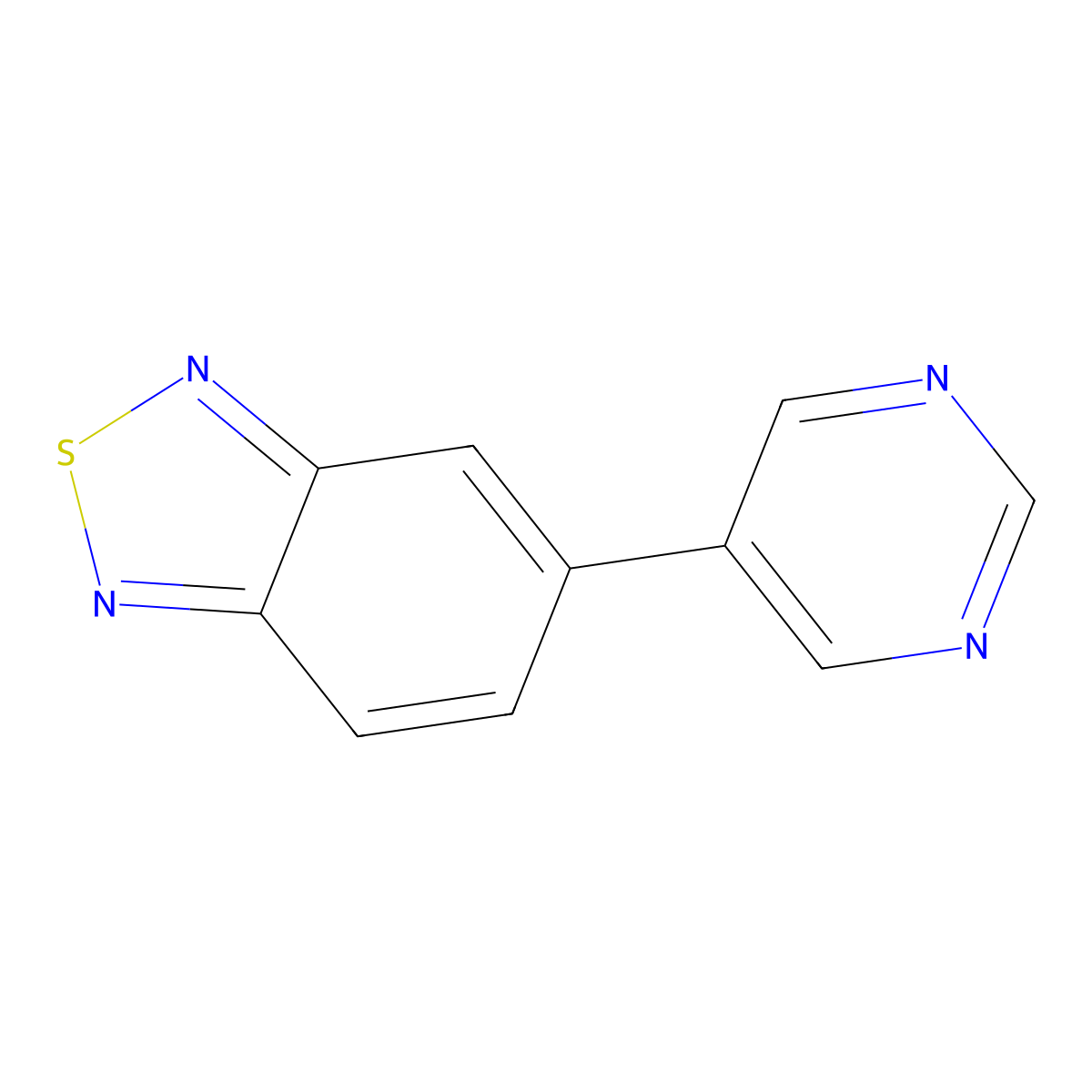 5_(Pyrimidin_5_yl)_2,1,3_benzothiadiazole molecular structure, CAS 3033897-25-2