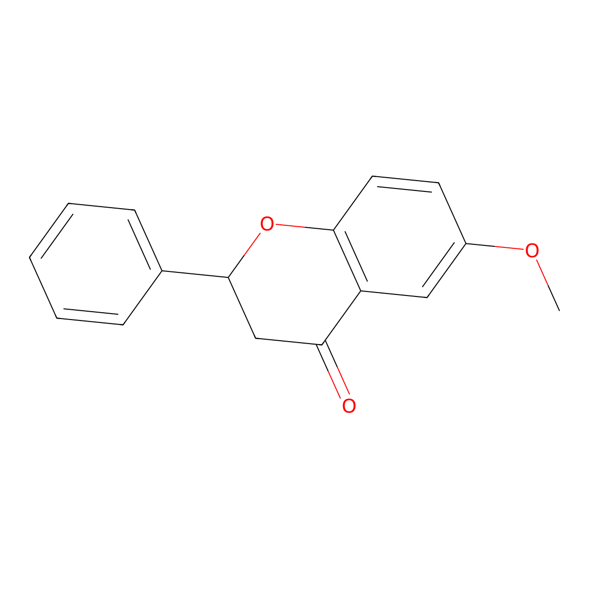 6-Methoxyflavanone molecular structure, CAS 3034-04-6