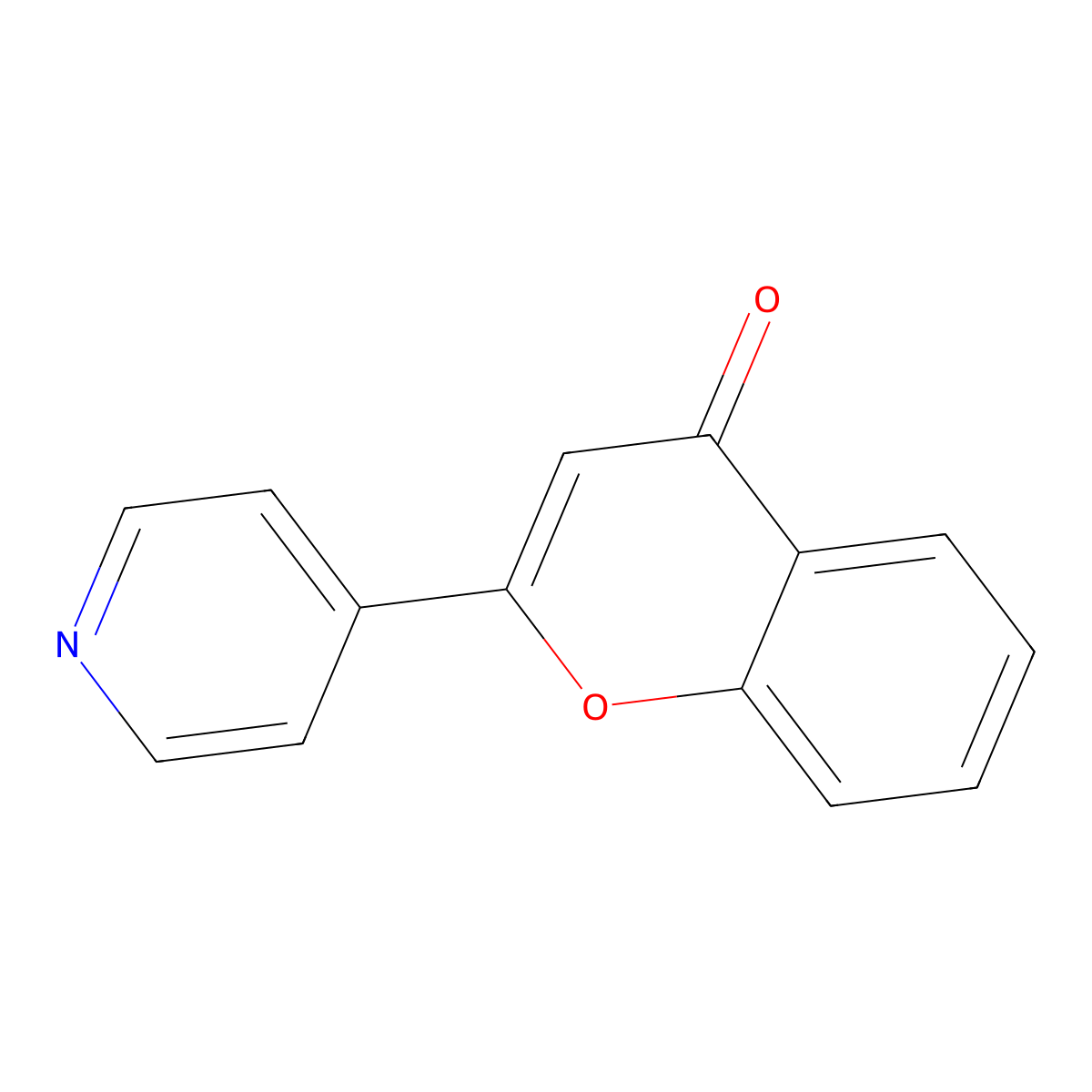 2-(Pyridin-4-yl)-4h-chromen-4-one molecular structure, CAS 3034-16-0