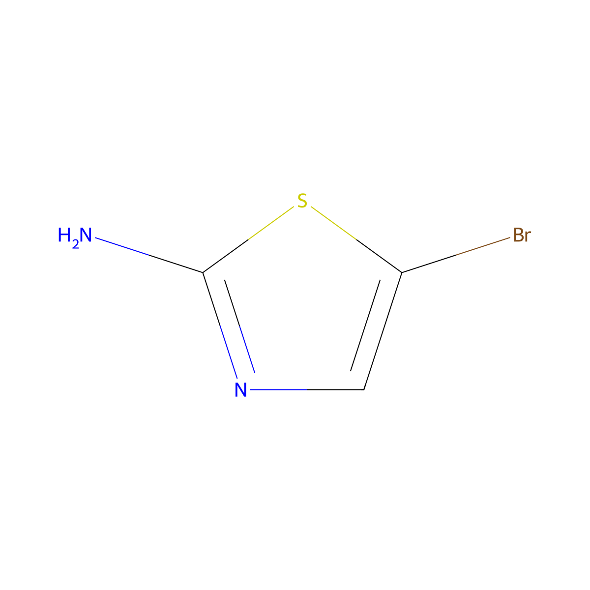 2-Thiazolamine, 5-bromo- molecular structure, CAS 3034-22-8