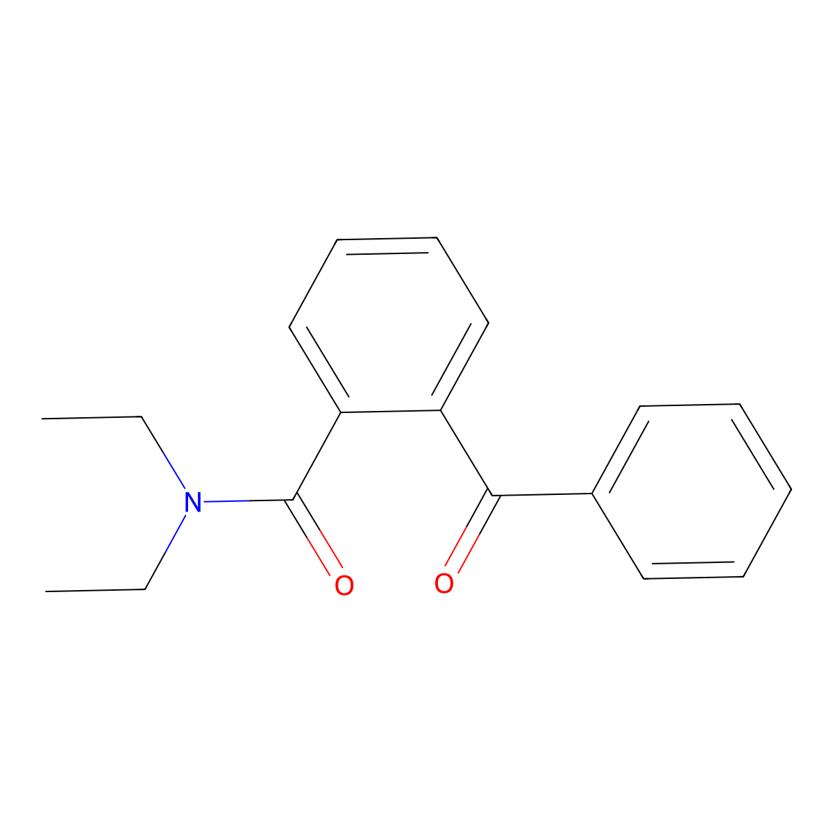 2-Benzoyl-N,N-diethylbenzamide molecular structure, CAS 3034-28-4