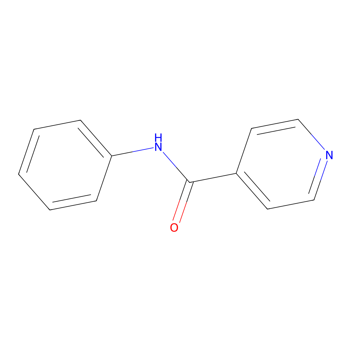 N-Phenylisonicotinamide molecular structure, CAS 3034-31-9