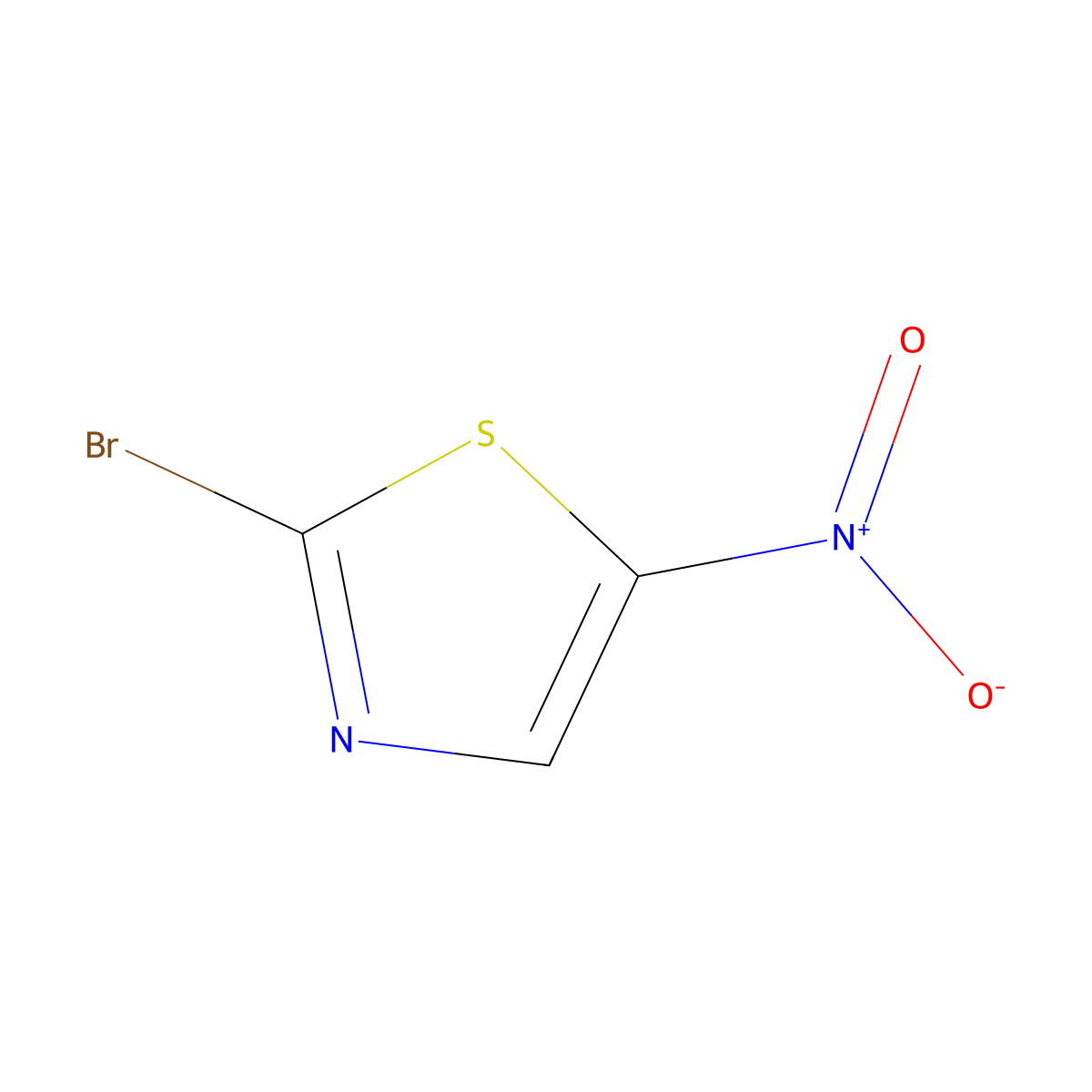 2-Bromo-5-nitrothiazole molecular structure, CAS 3034-48-8