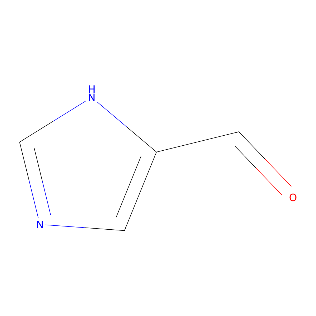 Imidazole-4-carboxaldehyde molecular structure, CAS 3034-50-2