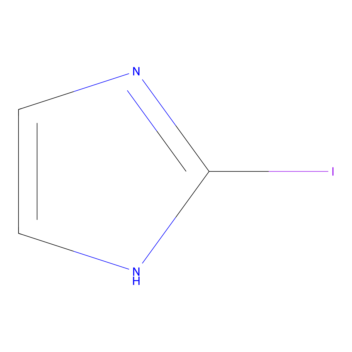 2-iodo-1H-imidazole molecular structure, CAS 3034-62-6