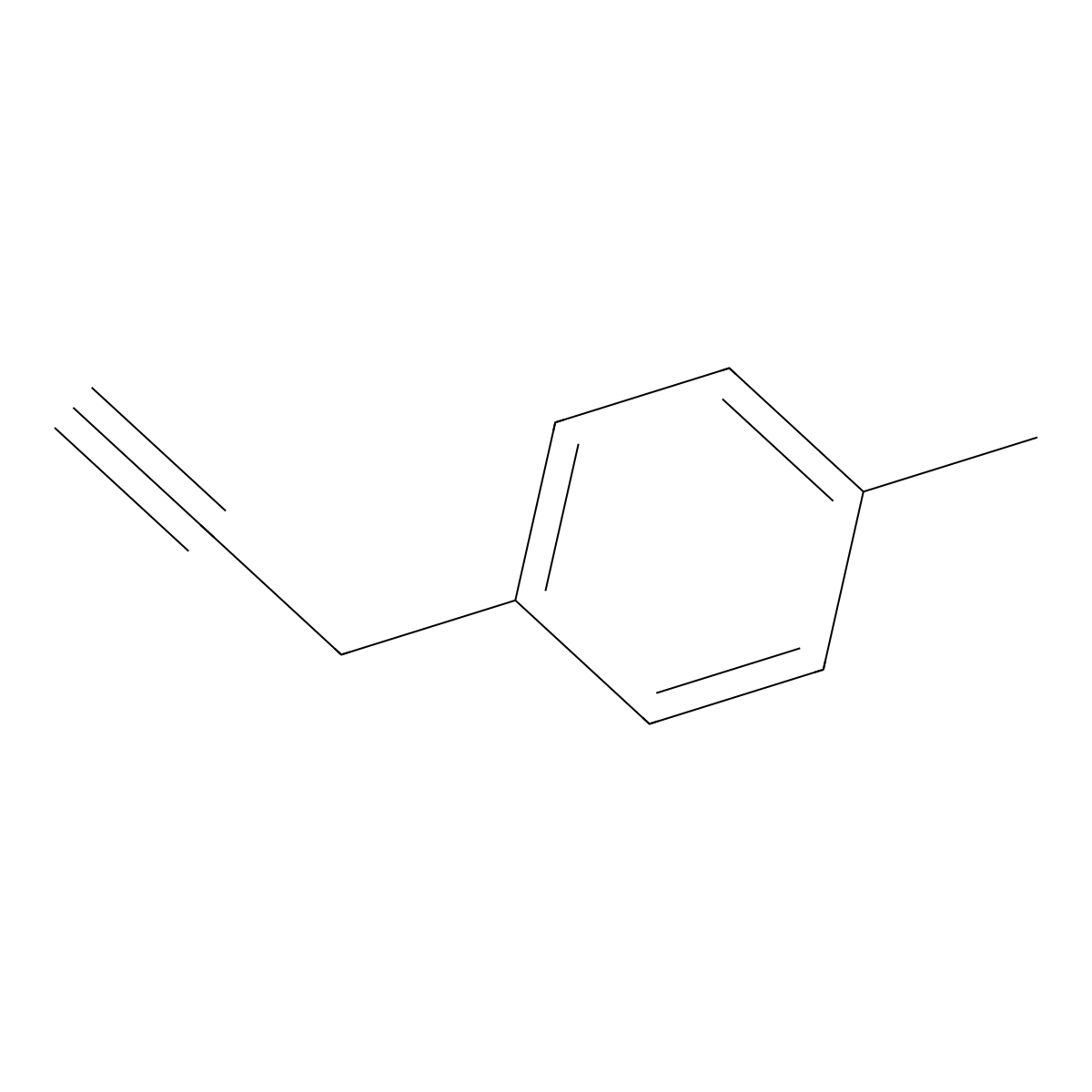 1-Methyl-4-(prop-2-yn-1-yl)benzene molecular structure, CAS 30342-96-2