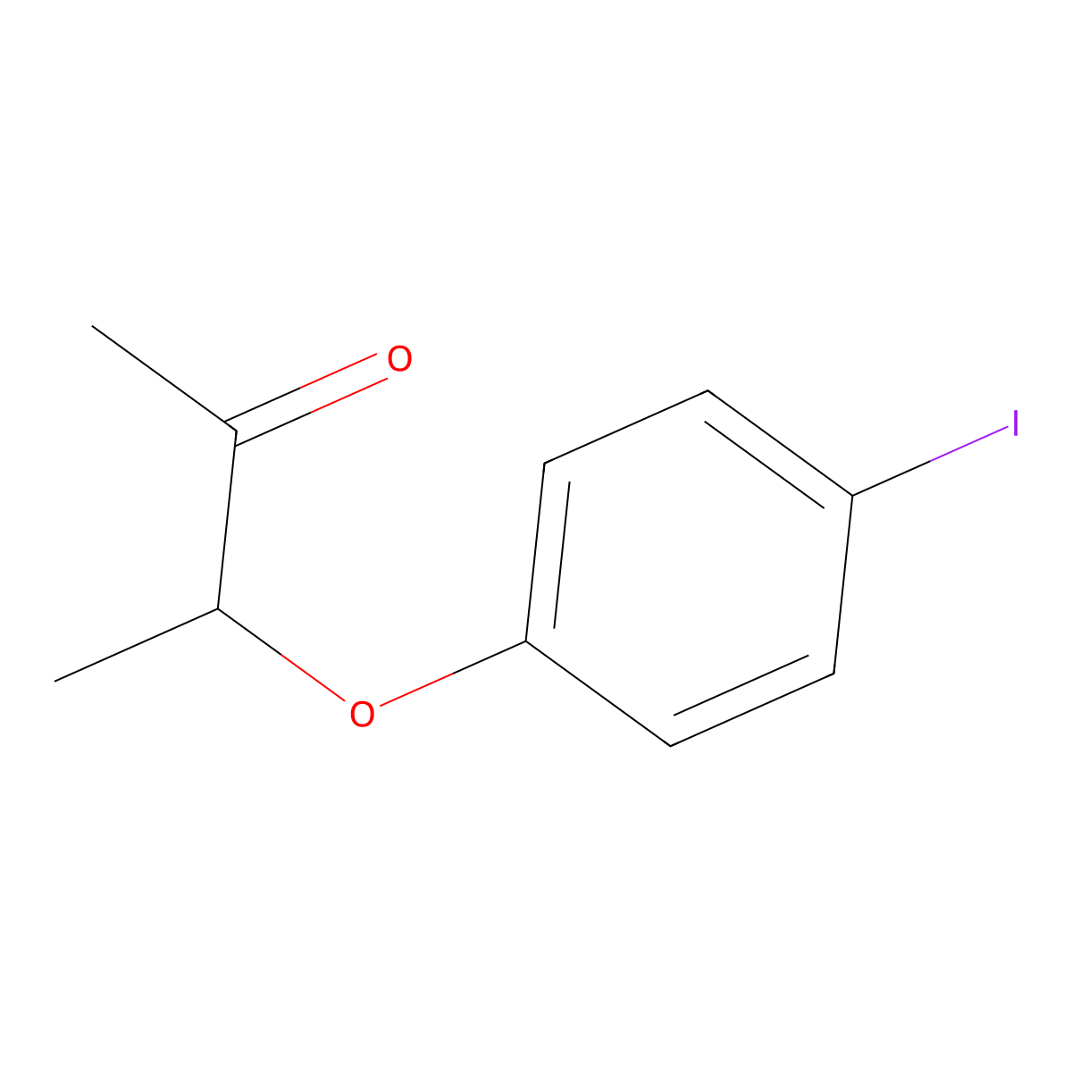 3-(4-Iodophenoxy)butan-2-one molecular structure, CAS 30343-26-1