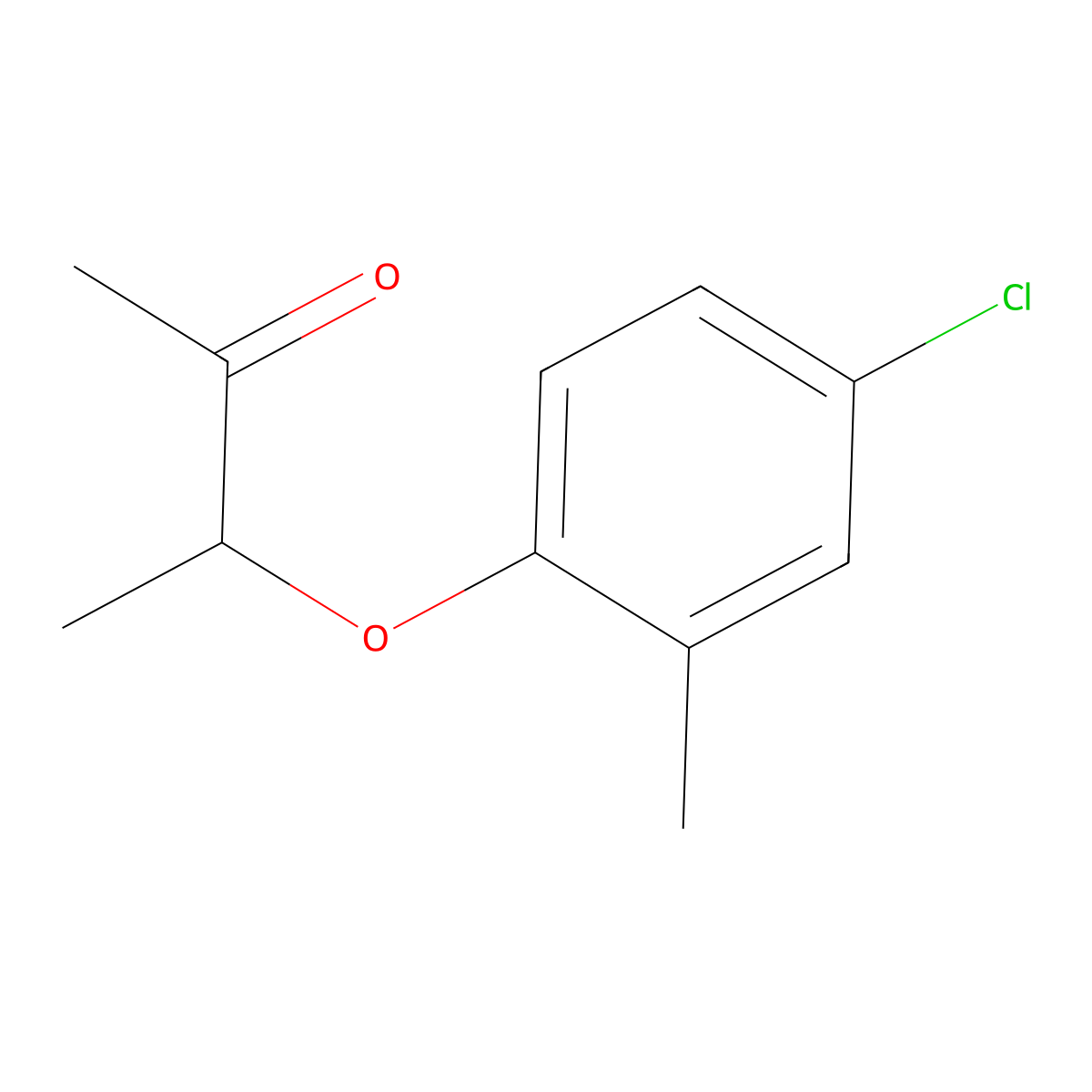 3-(4-Chloro-2-methylphenoxy)-2-butanone molecular structure, CAS 30343-33-0
