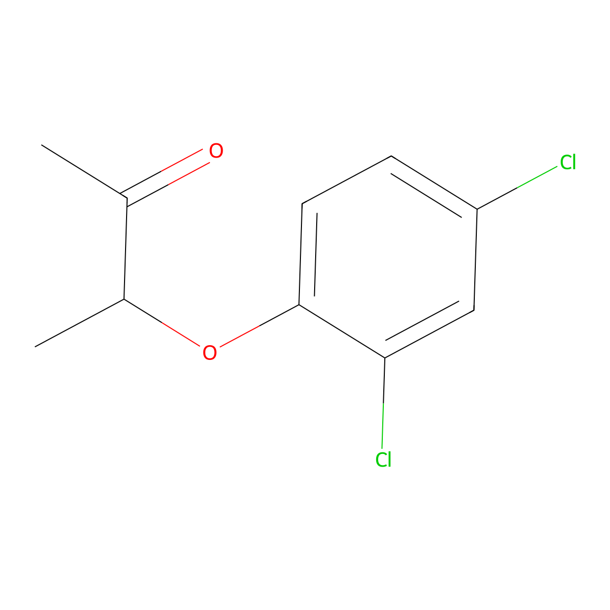 3-(2,4-Dichlorophenoxy)butan-2-one molecular structure, CAS 30343-34-1