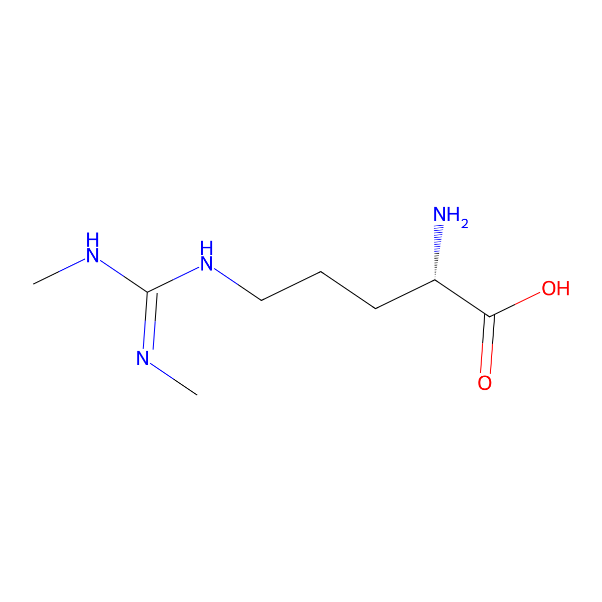 Symmetric Dimethylarginine molecular structure, CAS 30344-00-4