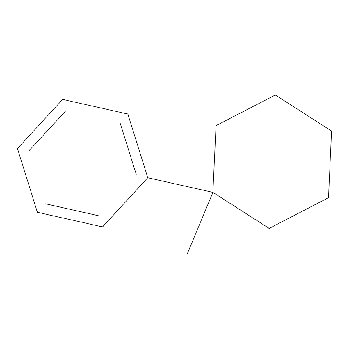 (1-Methylcyclohexyl)benzene molecular structure, CAS 30346-88-4