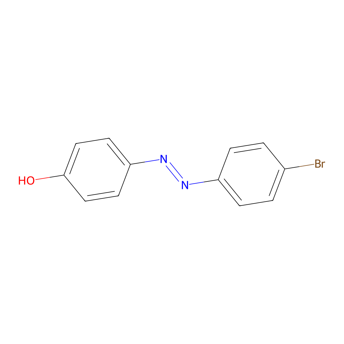 4-(4-Bromophenylazo)phenol molecular structure, CAS 3035-94-7