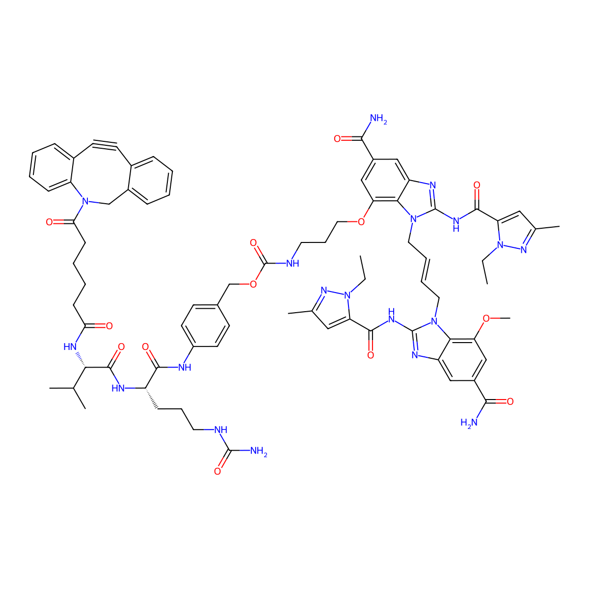 diABZI-V/C-DBCO molecular structure, CAS 3035557-60-6