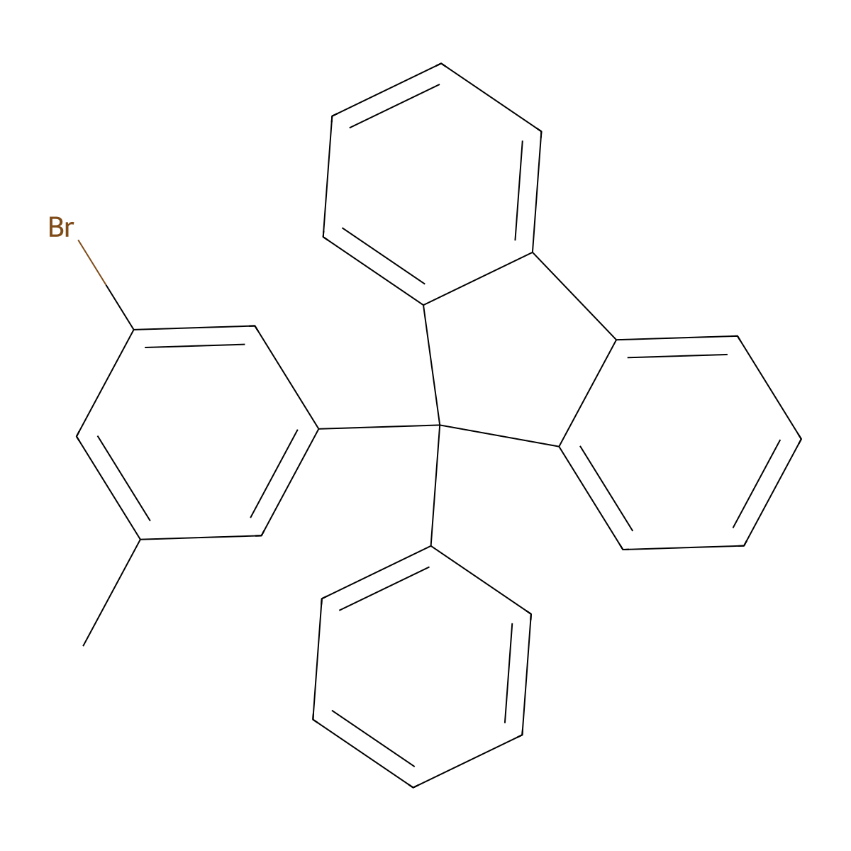 9-(3-Bromo-5-methylphenyl)-9-phenyl-9H-fluorene molecular structure, CAS 3035713-49-3