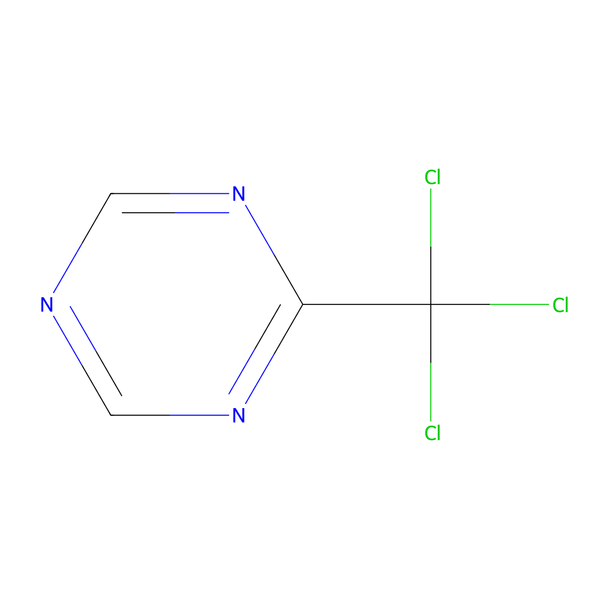 2-(Trichloromethyl)-1,3,5-triazine molecular structure, CAS 30361-83-2