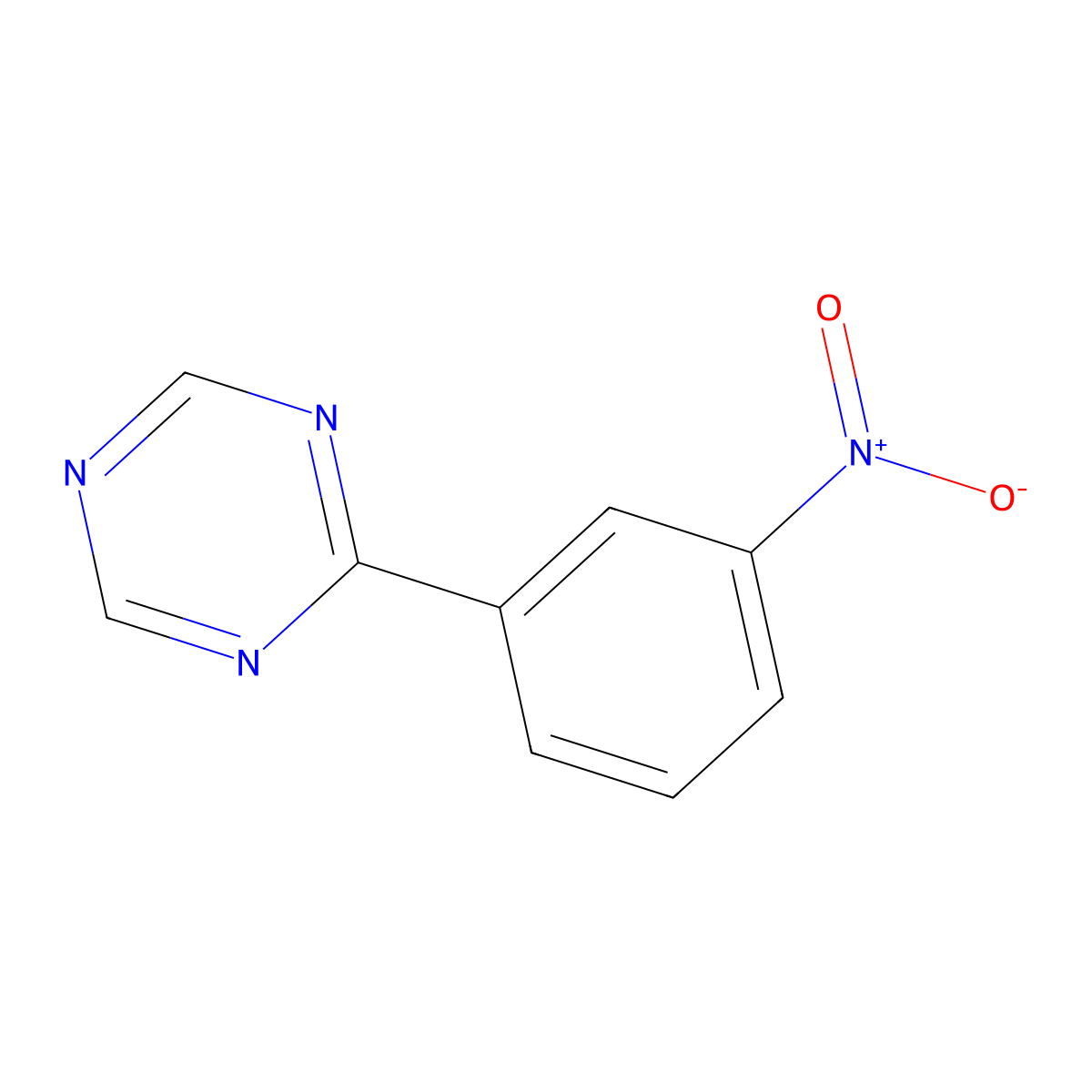 2-(3-Nitrophenyl)-1,3,5-triazine molecular structure, CAS 30361-90-1