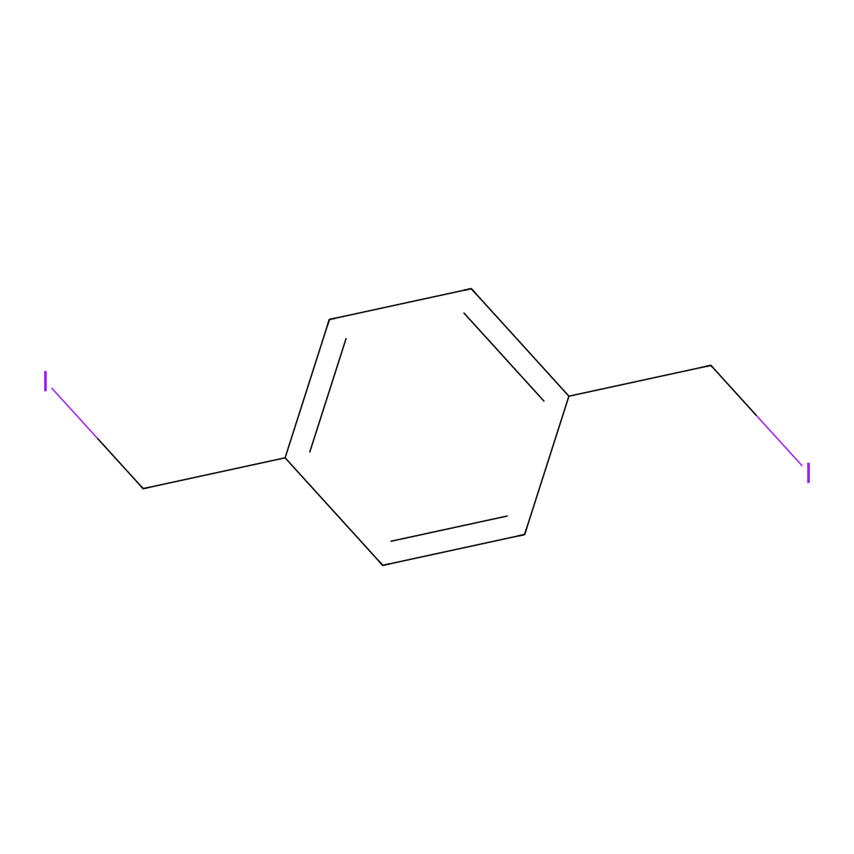 1,4-Bis(iodomethyl)benzene molecular structure, CAS 30362-89-1