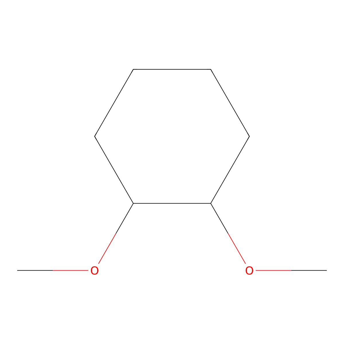 1,2-Dimethoxycyclohexane molecular structure, CAS 30363-80-5