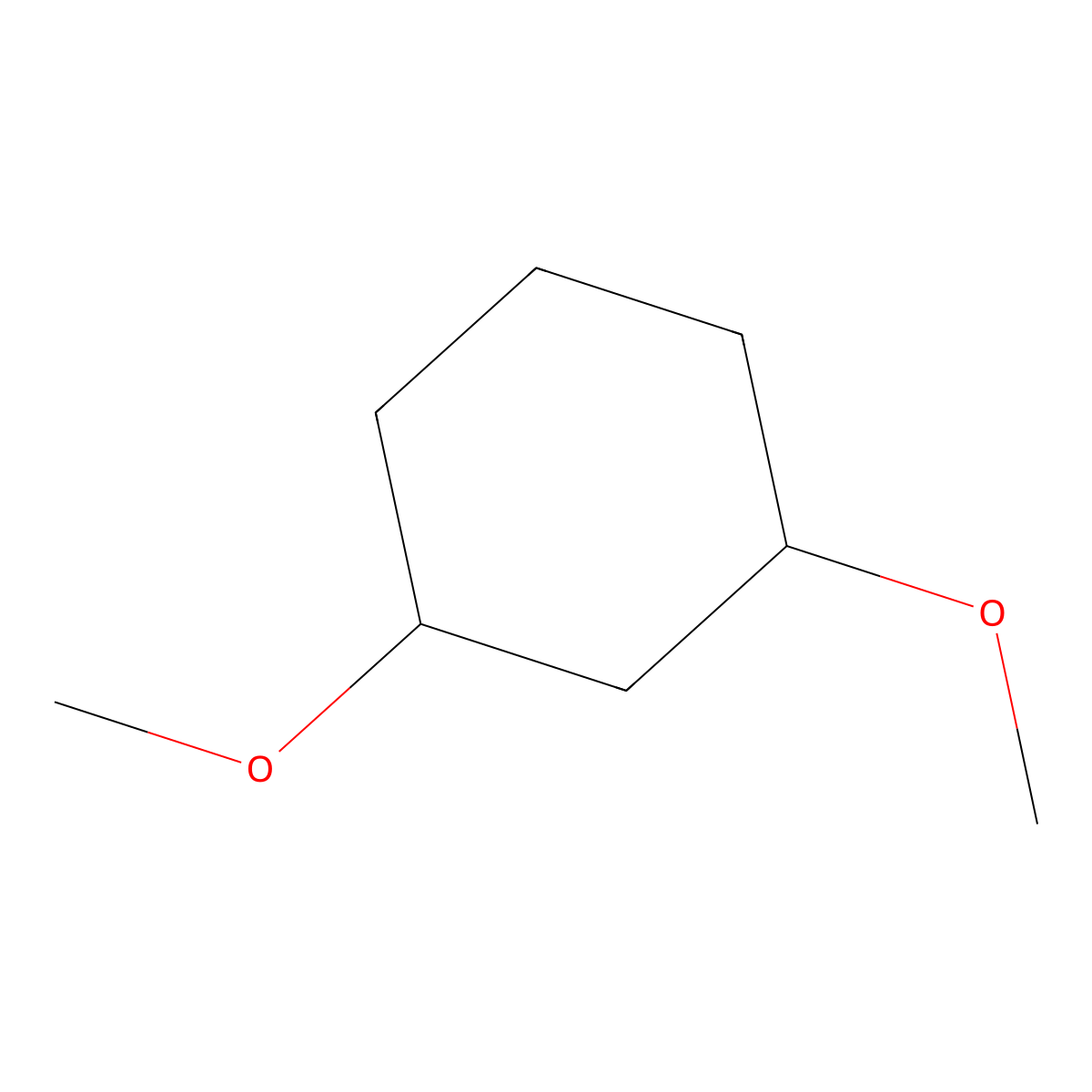 1,3-Dimethoxycyclohexane molecular structure, CAS 30363-81-6