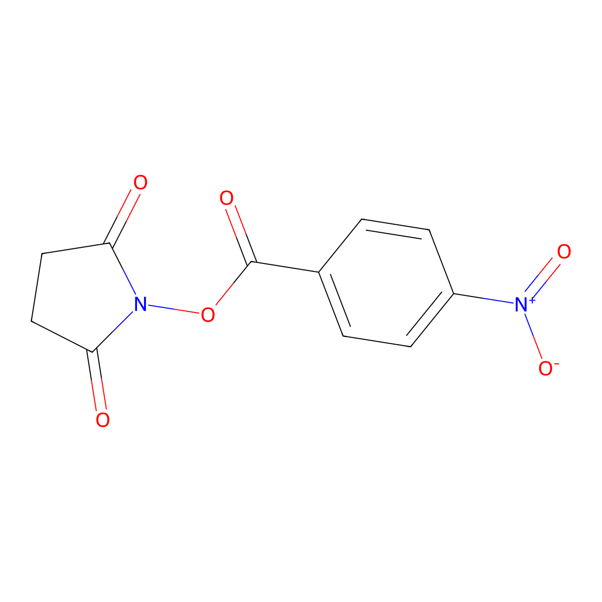 2,5-Dioxopyrrolidin-1-yl 4-nitrobenzoate molecular structure, CAS 30364-58-0