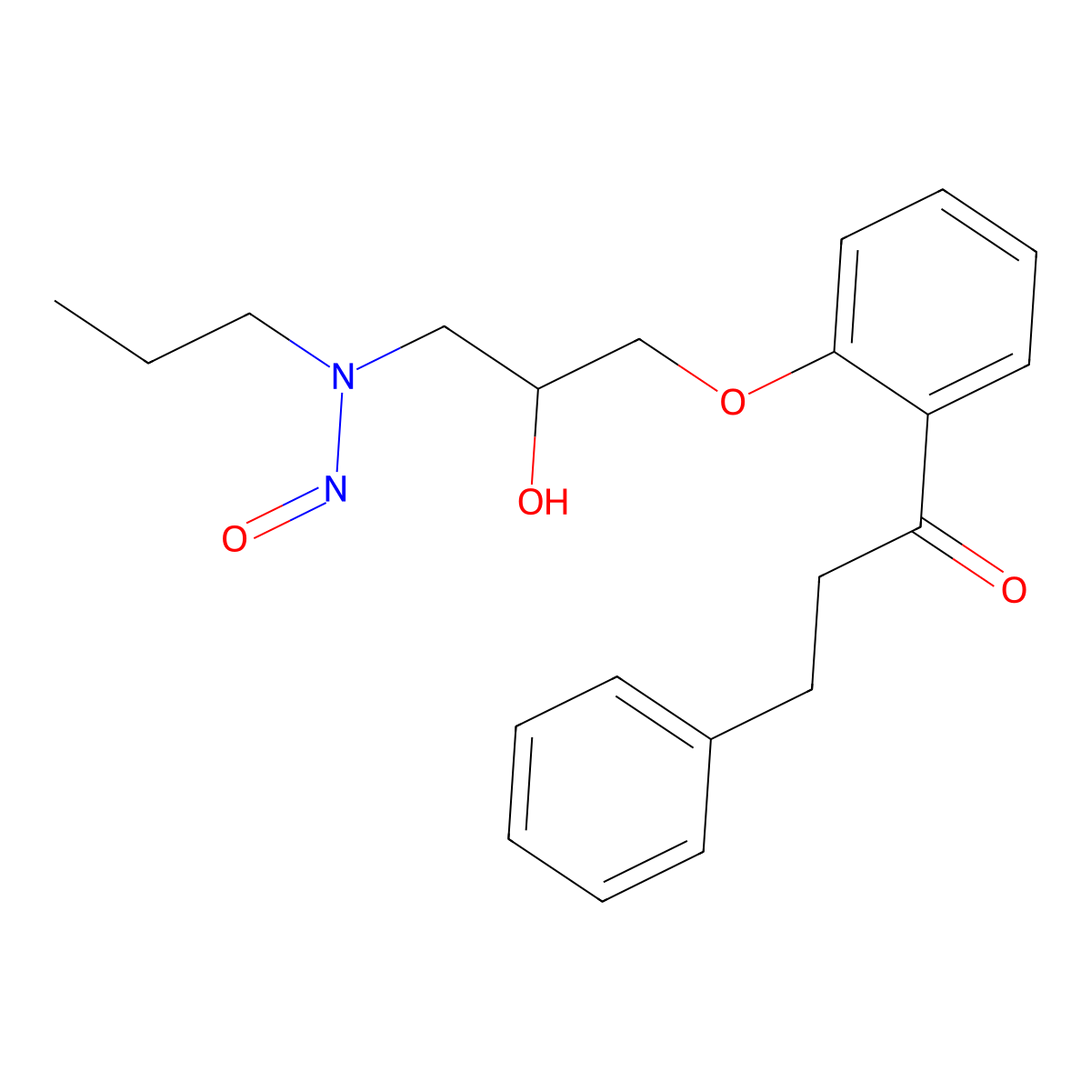 N-Nitroso propafenone molecular structure, CAS 3036581-87-7
