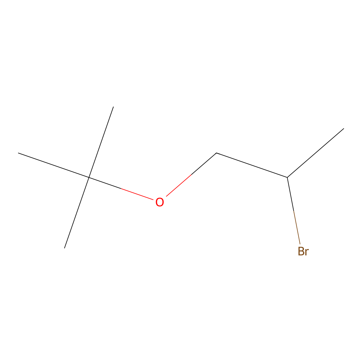 2-Bromo-1-(tert-butoxy)propane molecular structure, CAS 3036886-40-2