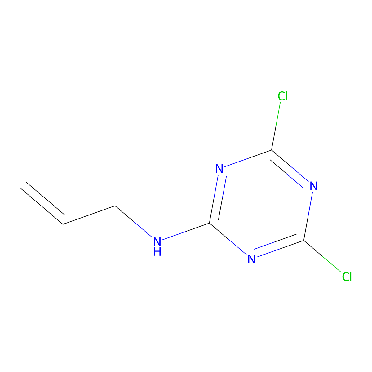 N-Allyl-4,6-dichloro-1,3,5-triazin-2-amine molecular structure, CAS 30369-80-3
