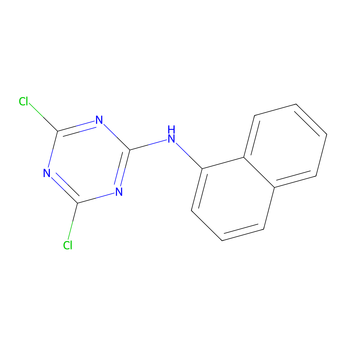 4,6-Dichloro-N-1-naphthalenyl-1,3,5-triazin-2-amine molecular structure, CAS 30369-88-1