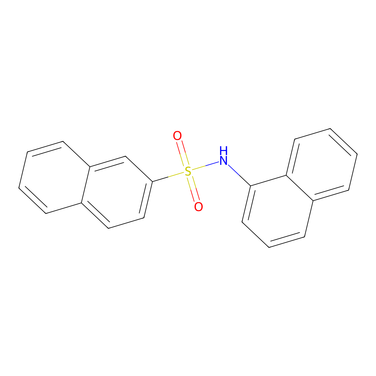 N-(1-naphthyl)-2-naphthalenesulfonamide molecular structure, CAS 303755-60-4