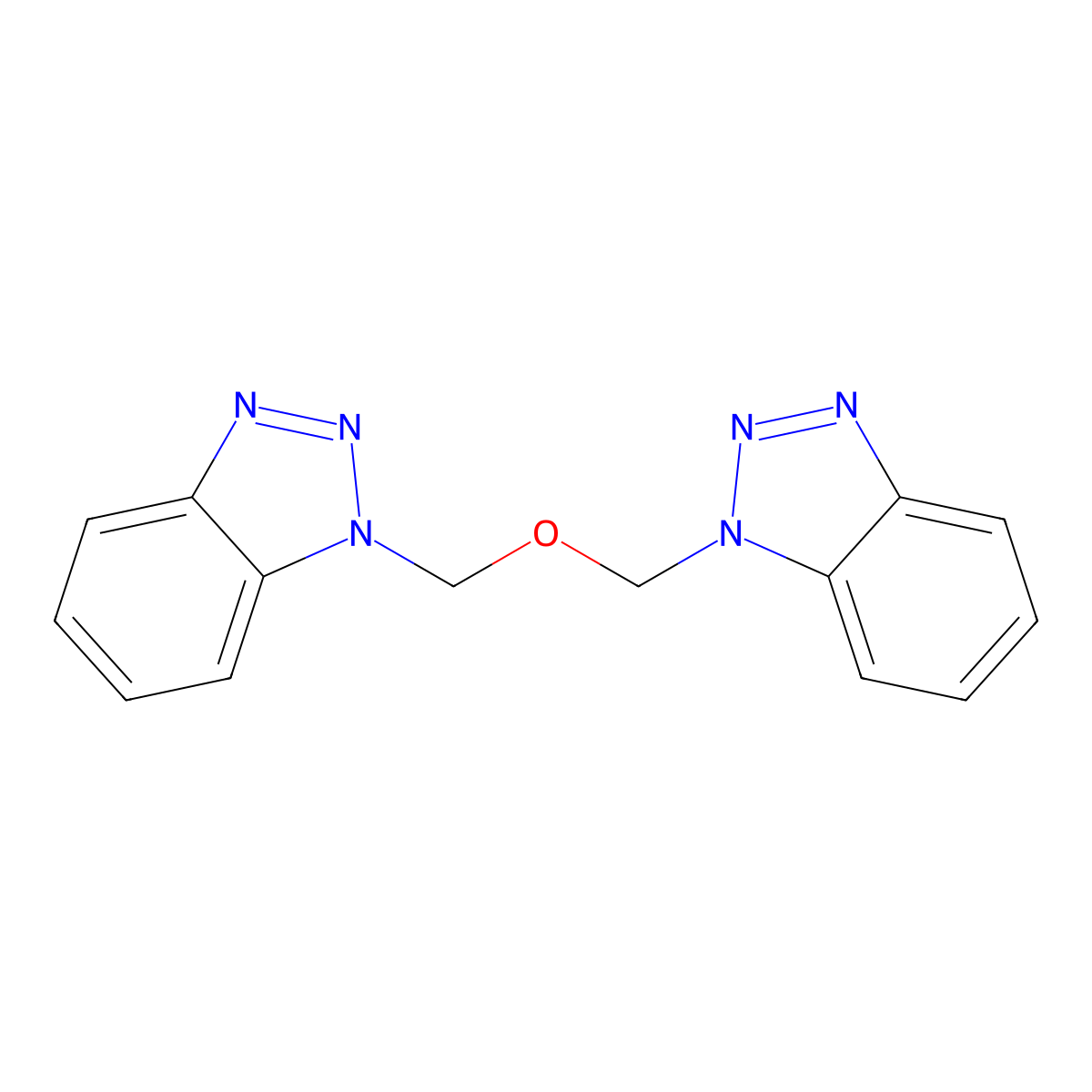 1-(Benzotriazol-1-ylmethoxymethyl)benzotriazole molecular structure, CAS 303756-34-5