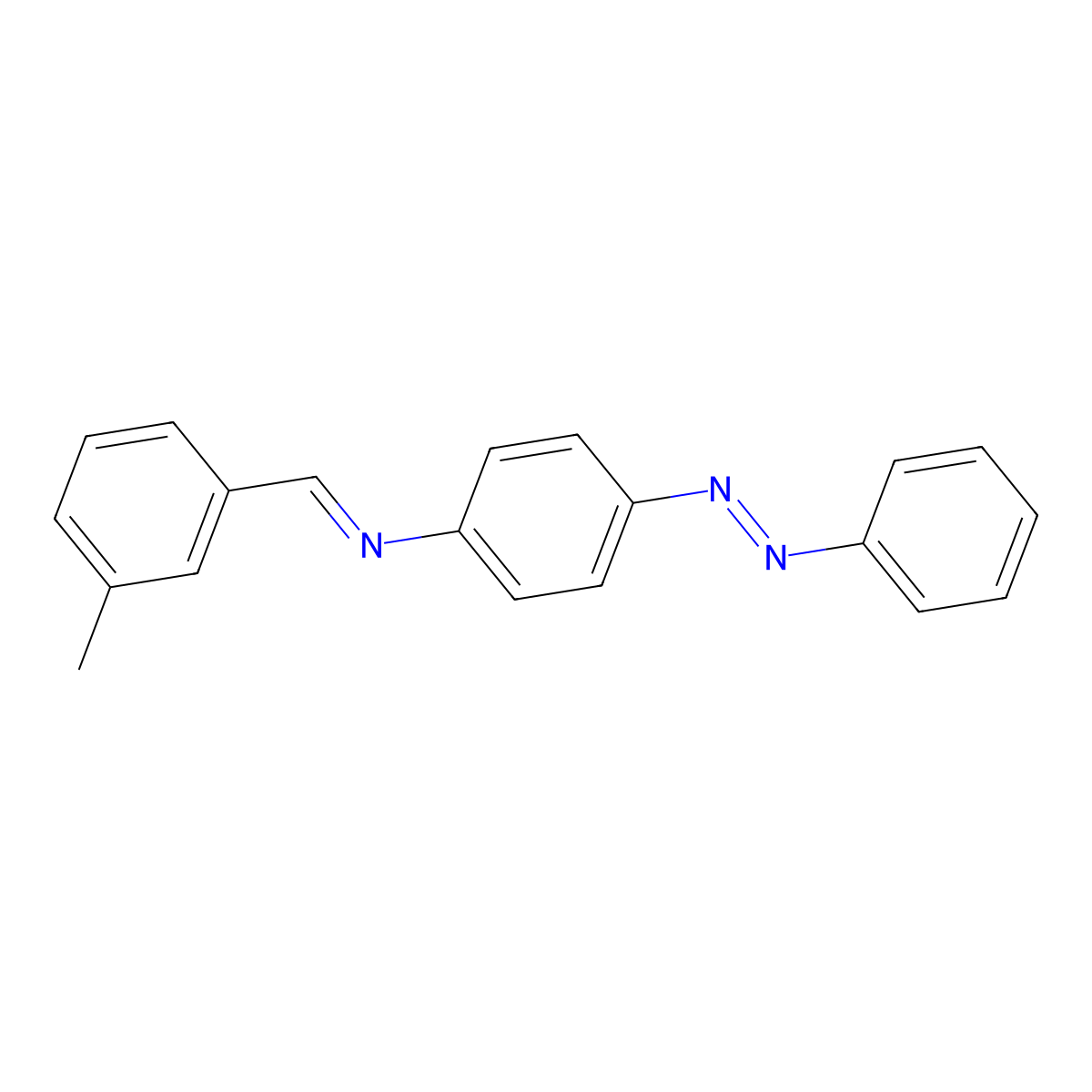 N-[(E)-(3-methylphenyl)methylidene]-4-[(E)-phenyldiazenyl]aniline molecular structure, CAS 303761-64-0