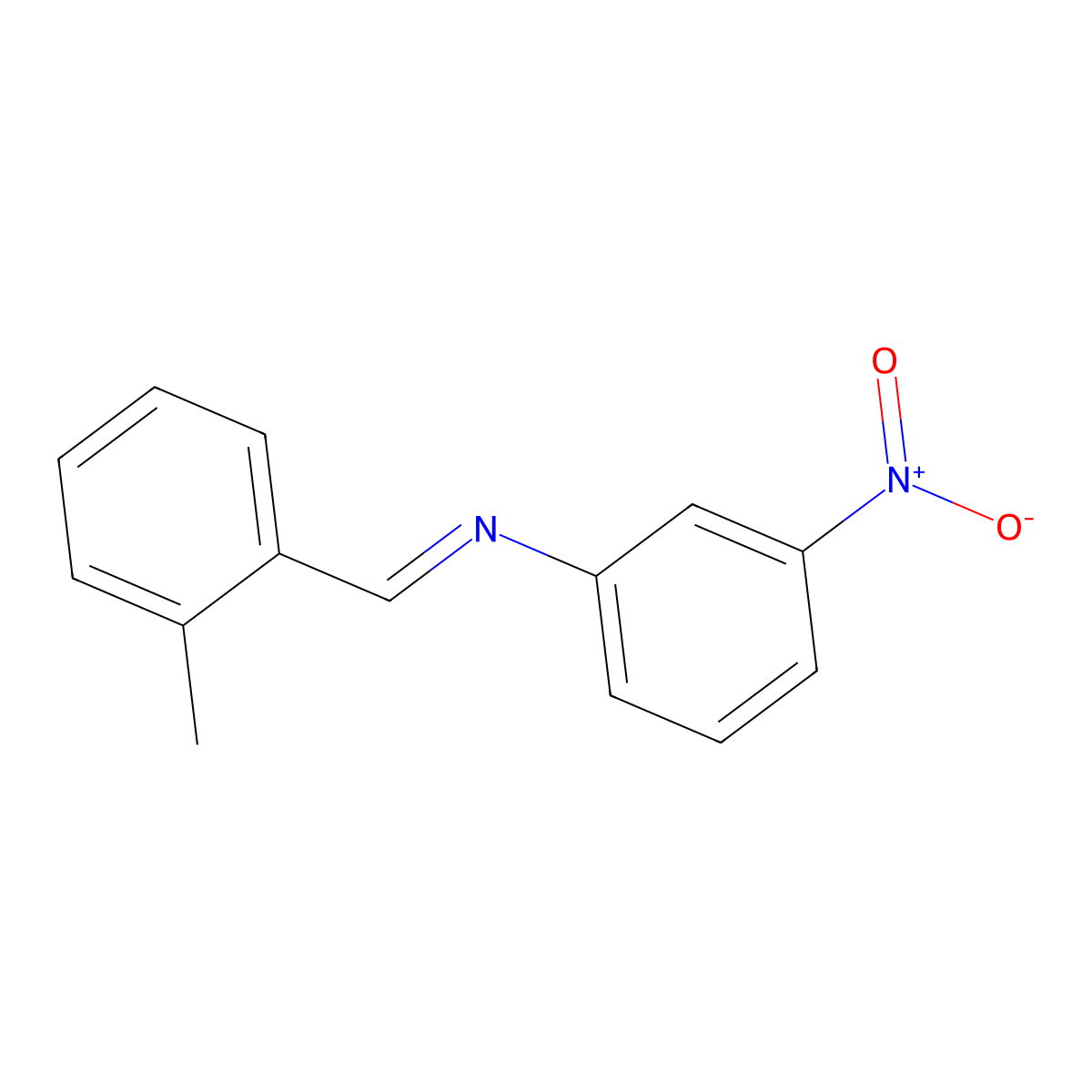 N-(2-methylbenzylidene)-3-nitroaniline molecular structure, CAS 303761-94-6