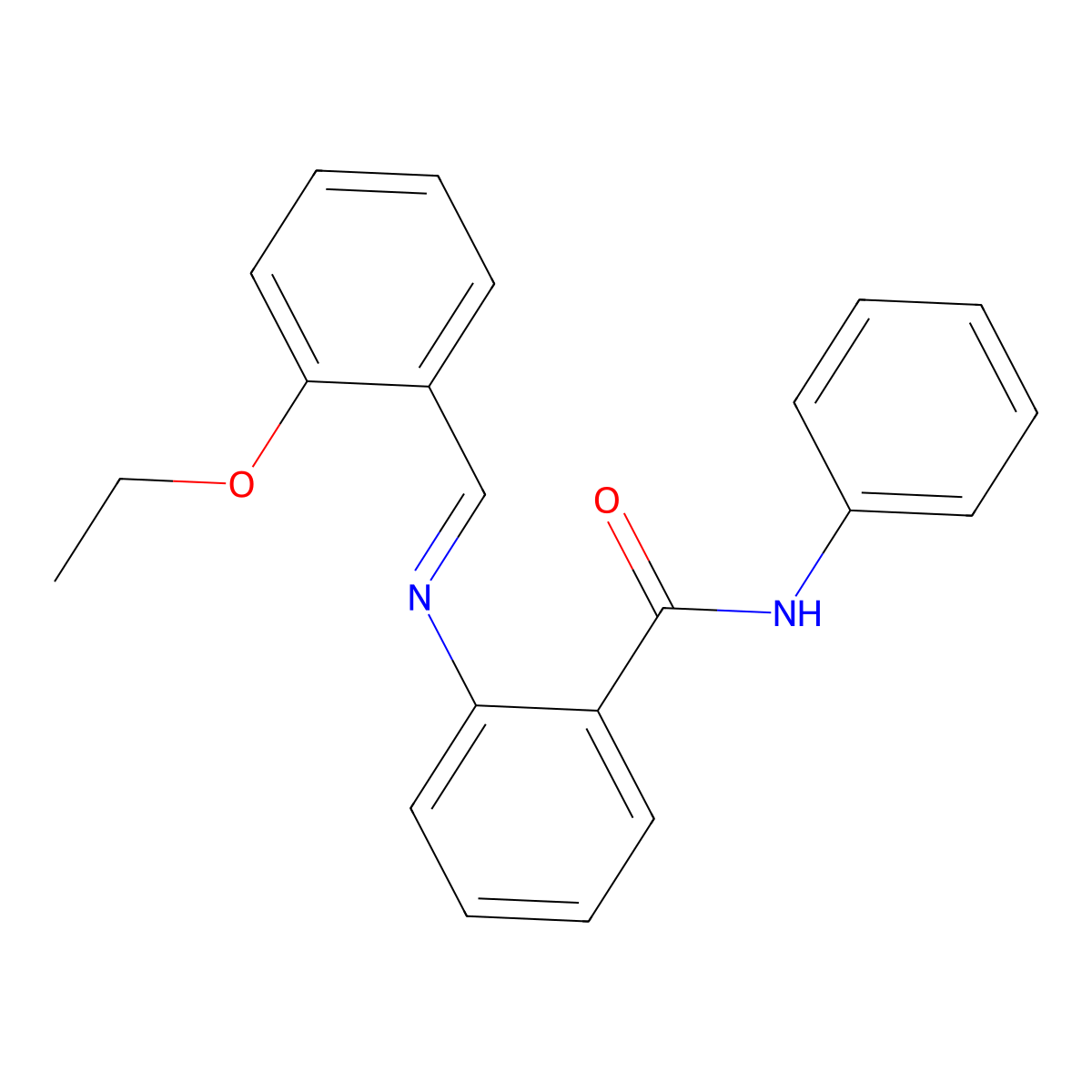 2-[(2-ethoxybenzylidene)amino]-N-phenylbenzamide molecular structure, CAS 303762-07-4