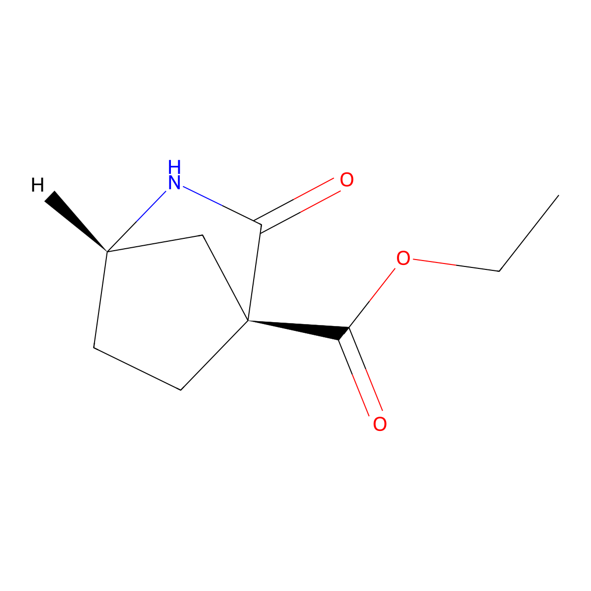 Ethyl (1S,4S)-3-oxo-2-azabicyclo[2.2.1]heptane-4-carboxylate molecular structure, CAS 3037649-95-6