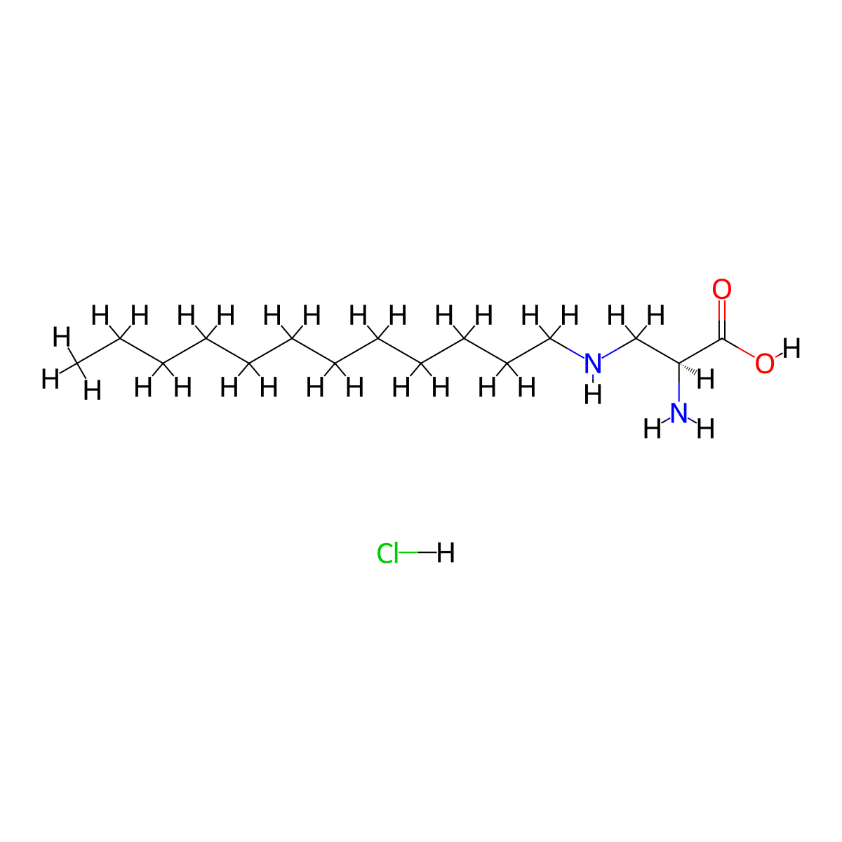 (S)-2-amino-3-(dodecylamino)propanoic acid hydrochloride molecular structure, CAS 3037659-20-1