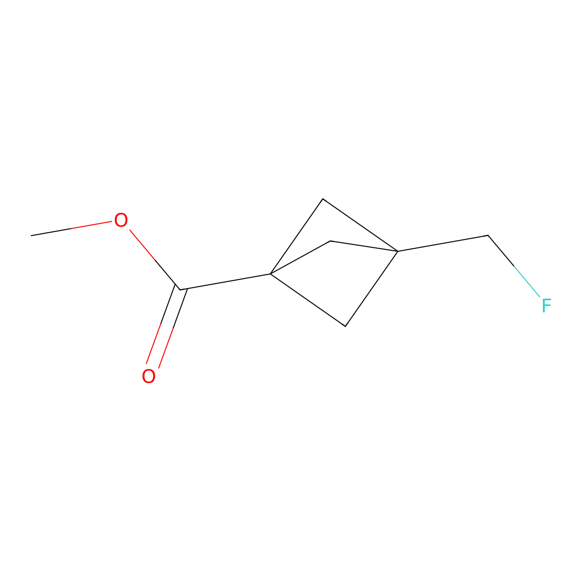 Methyl 3-(fluoromethyl)bicyclo[1.1.1]pentane-1-carboxylate molecular structure, CAS 3037676-53-9