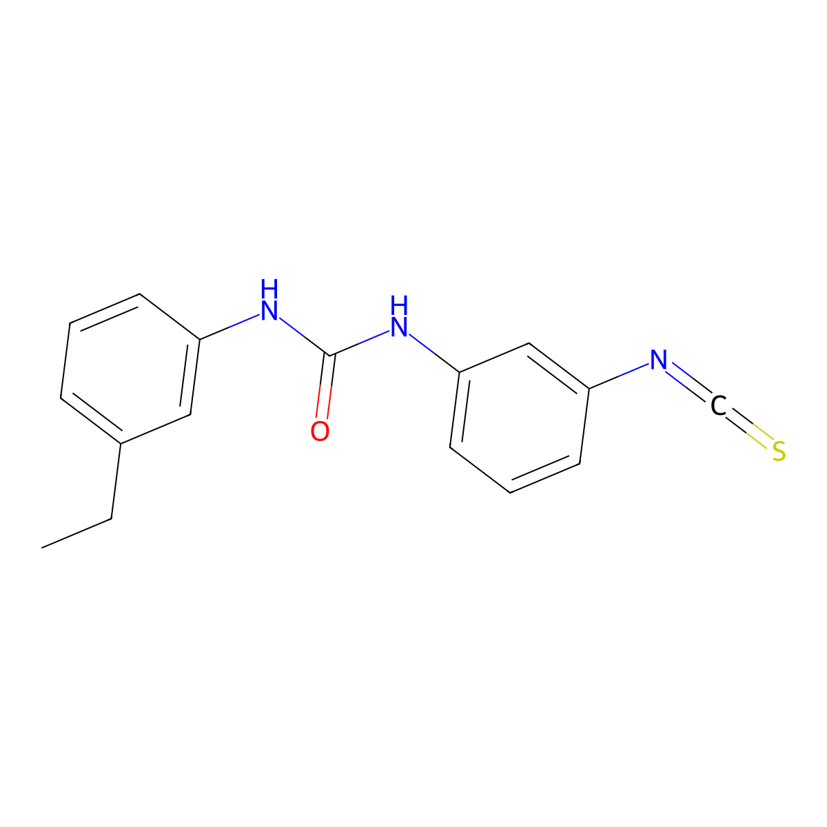 1-(3-Ethylphenyl)-3-(3-isothiocyanatophenyl)urea molecular structure, CAS 3037682-43-9