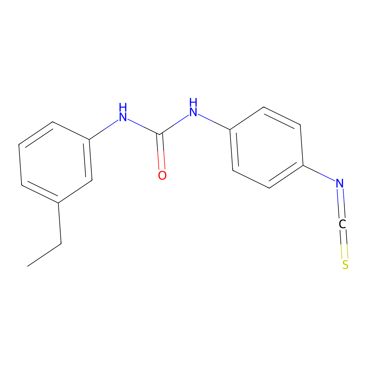 1-(3-Ethylphenyl)-3-(4-isothiocyanatophenyl)urea molecular structure, CAS 3037682-76-8
