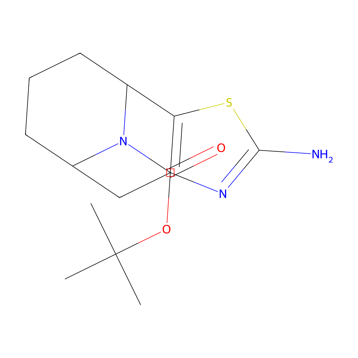 Tert-butyl 4-amino-3-thia-5,12-diazatricyclo[6.3.1.02,6]dodeca-2(6),4-diene-12-carboxylate molecular structure, CAS 3037682-78-0